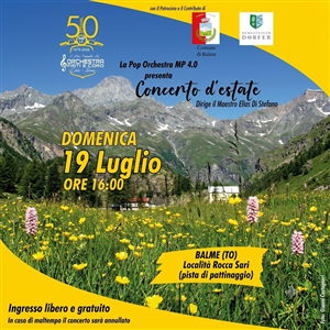 Concerto d'Estate, Balme ospita la Pop Orchestra MP 4.0