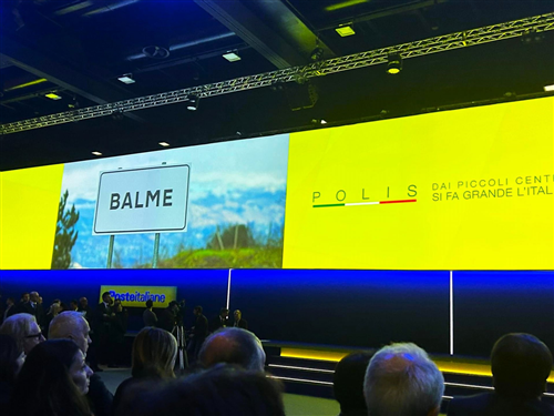 Balme approda a Roma con il video di presentazione del progetto "Polis- Dai piccoli Comuni si fa grande l'Italia"